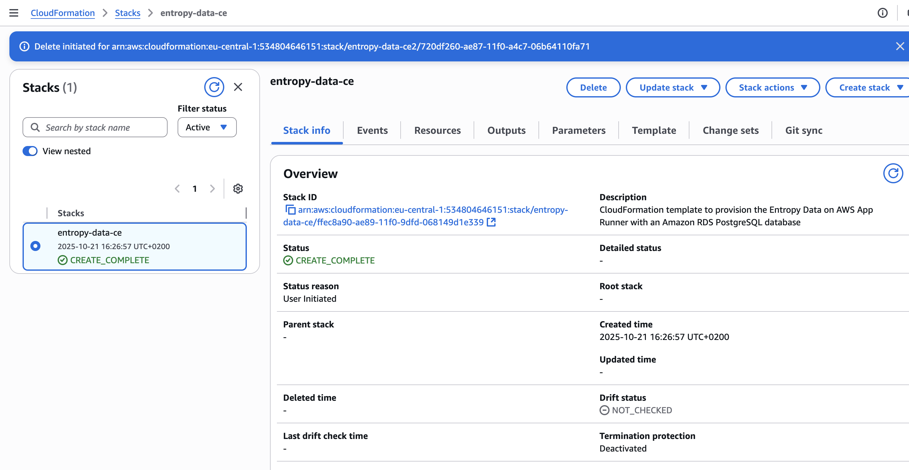 CloudFormation Stack Complete