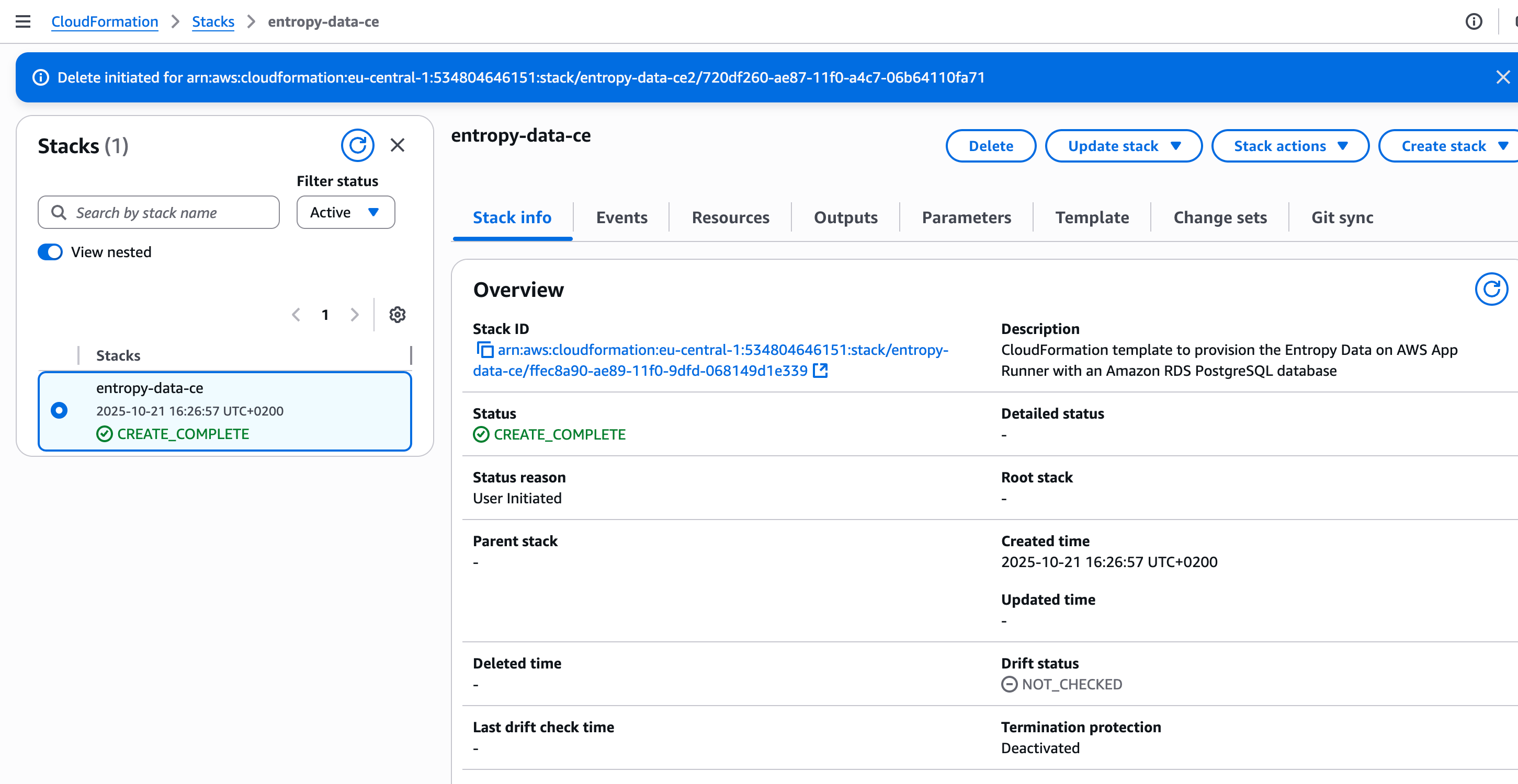 CloudFormation Stack Complete