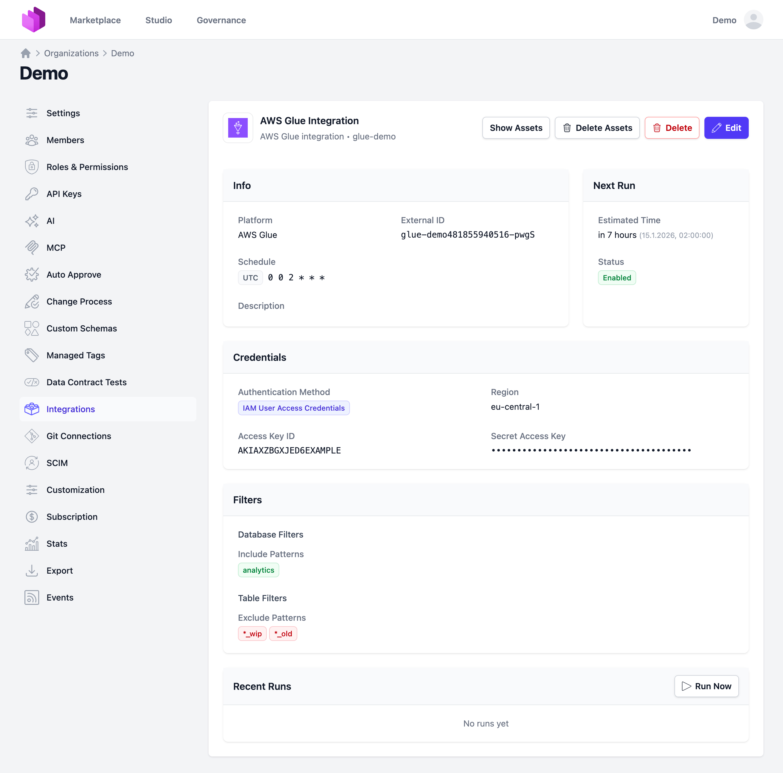 Integration details