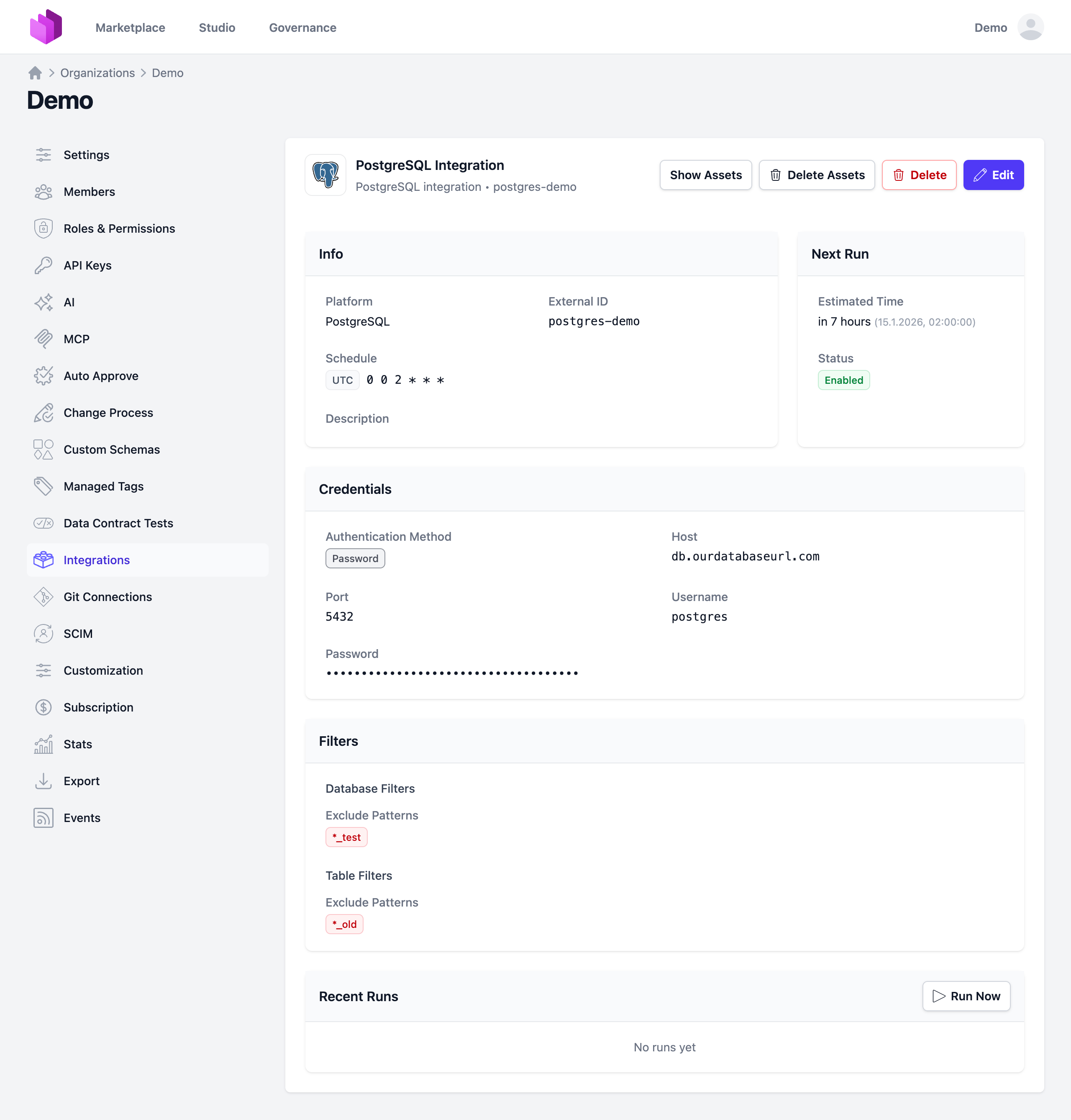 Integration details