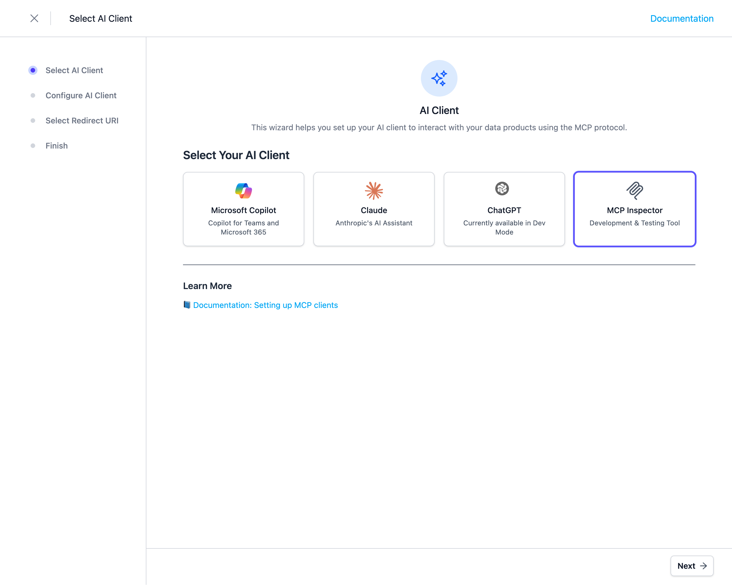 Select MCP Client