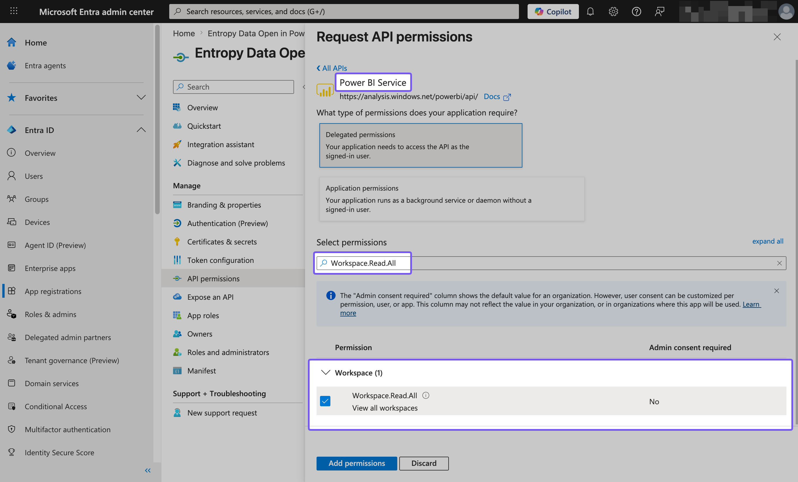 Configure permissions
