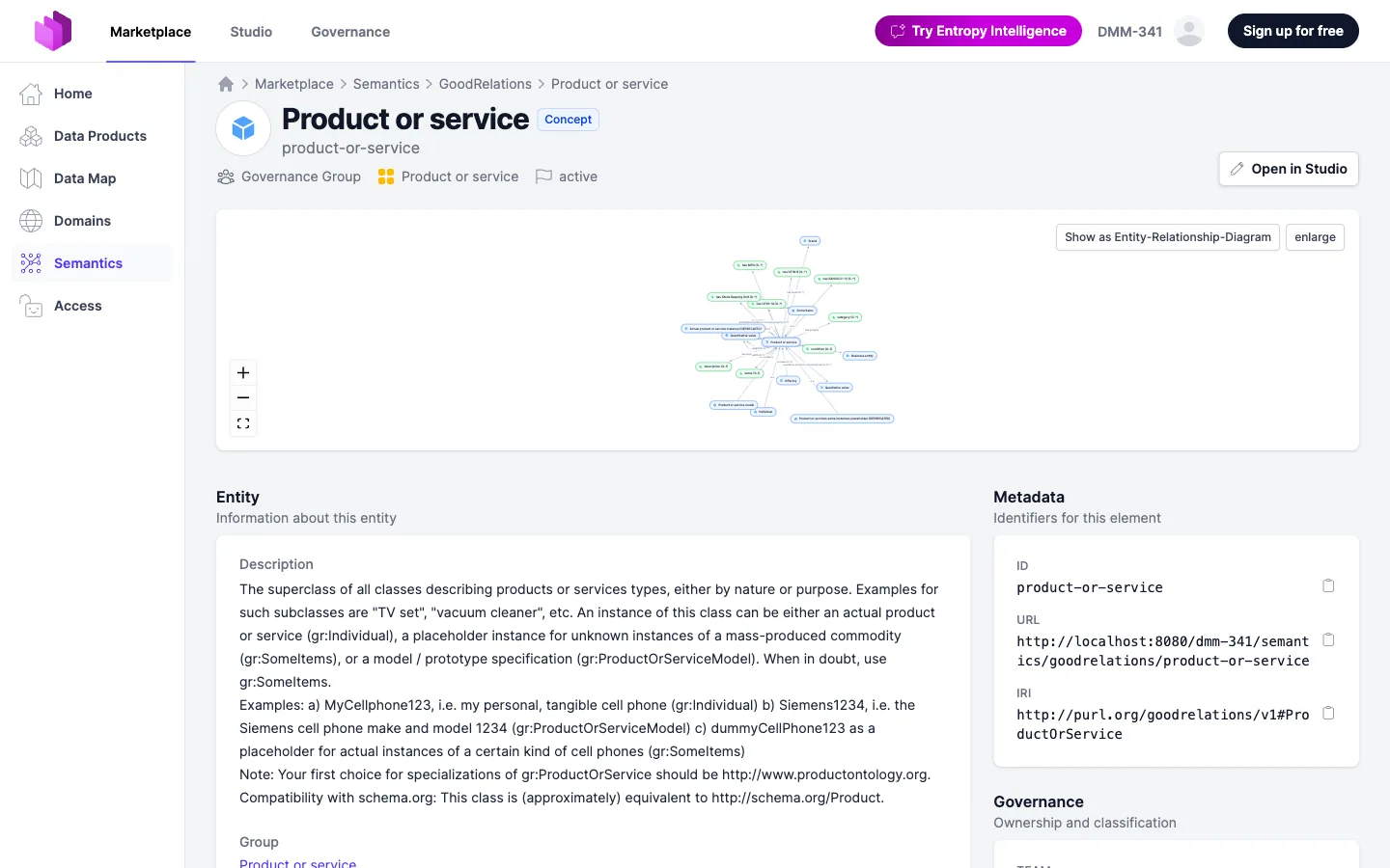 Semantic concept detail
